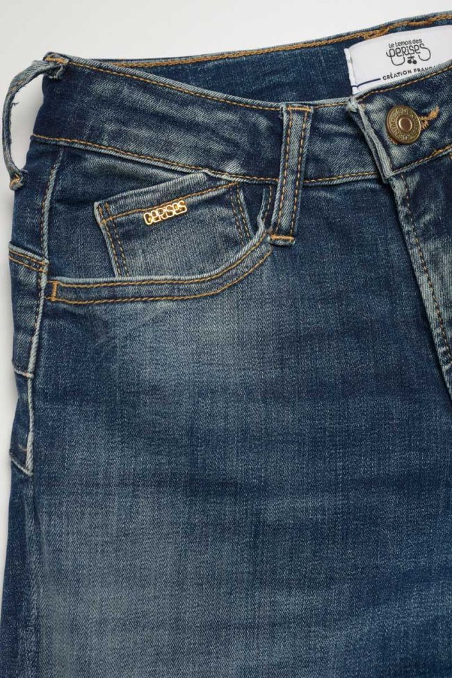 Jeans pulp regular taille haute vintage bleu N°2
