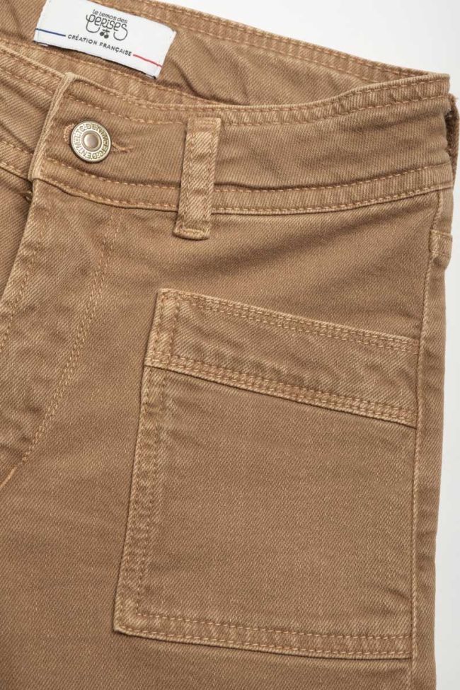 Jeans droit Sispo camel 
