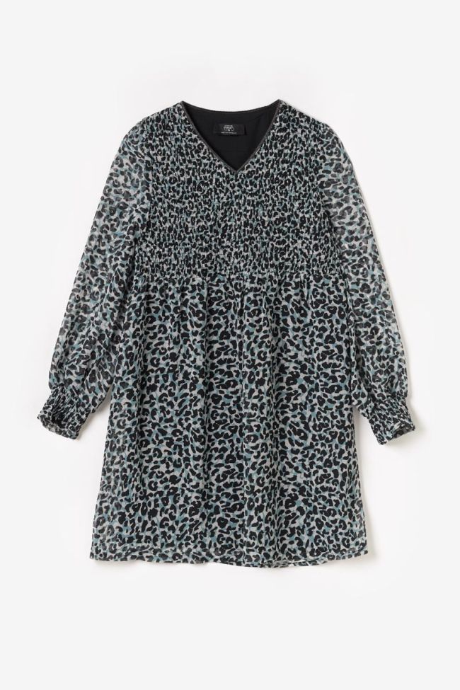Robe Somonagi léopard bleue