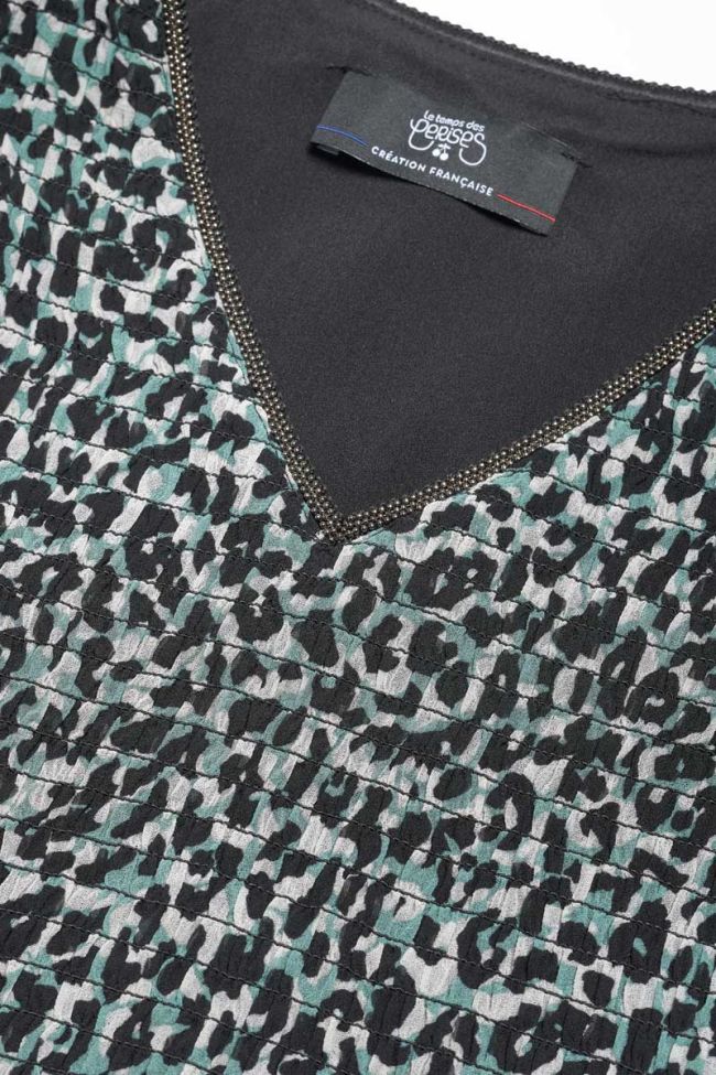 Robe Somonagi léopard bleue