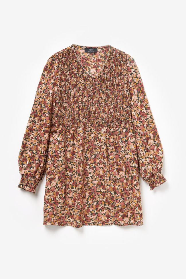 Robe Sungi à motif fleuri rose