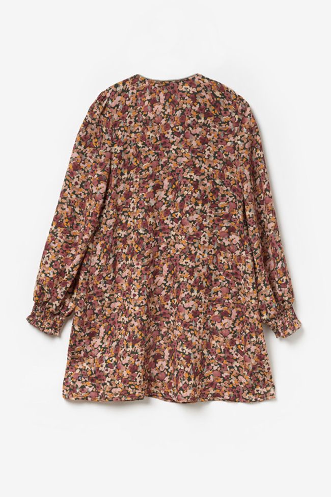 Robe Sungi à motif fleuri rose