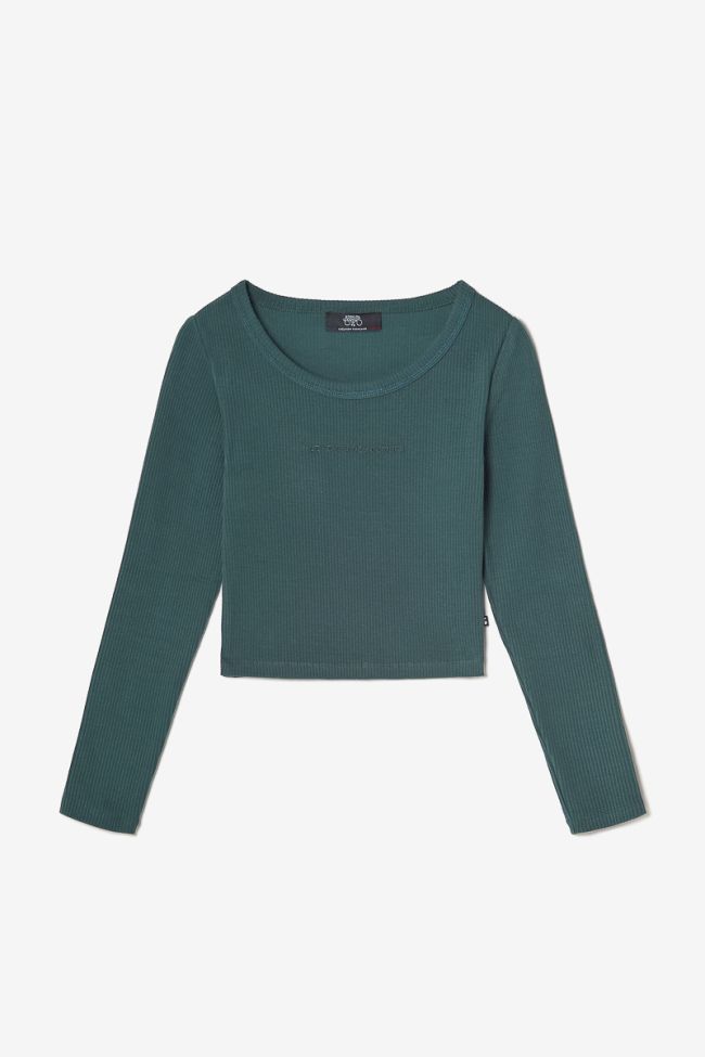 Crop top Virginiagi vert bouteille