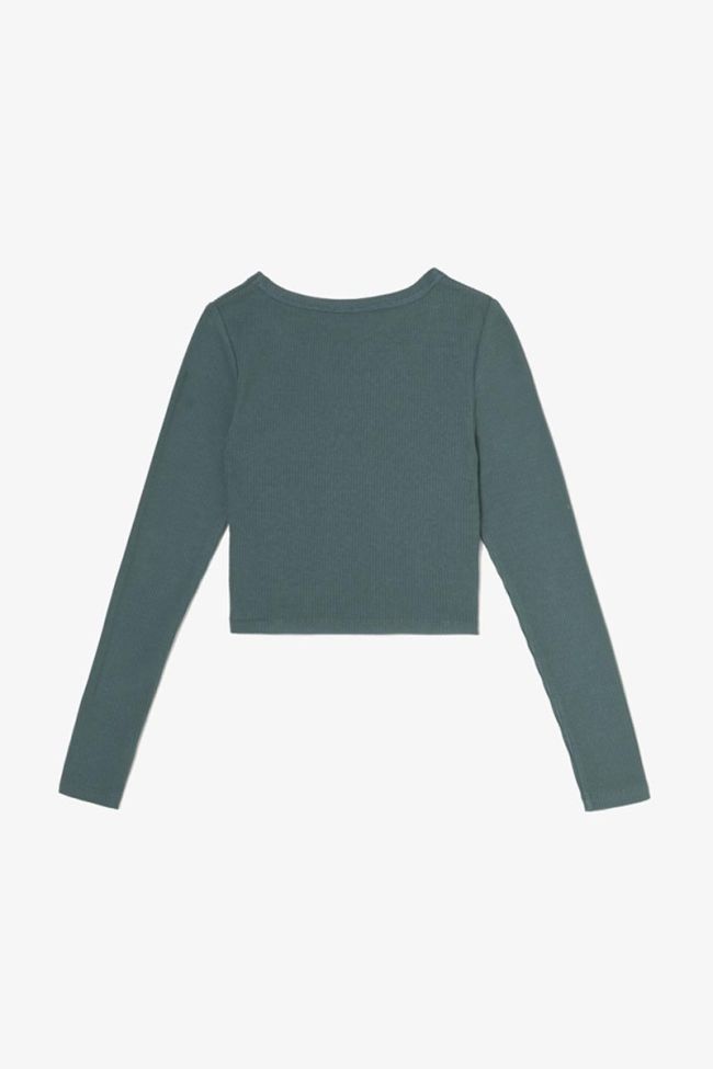 Crop top Virginiagi vert bouteille