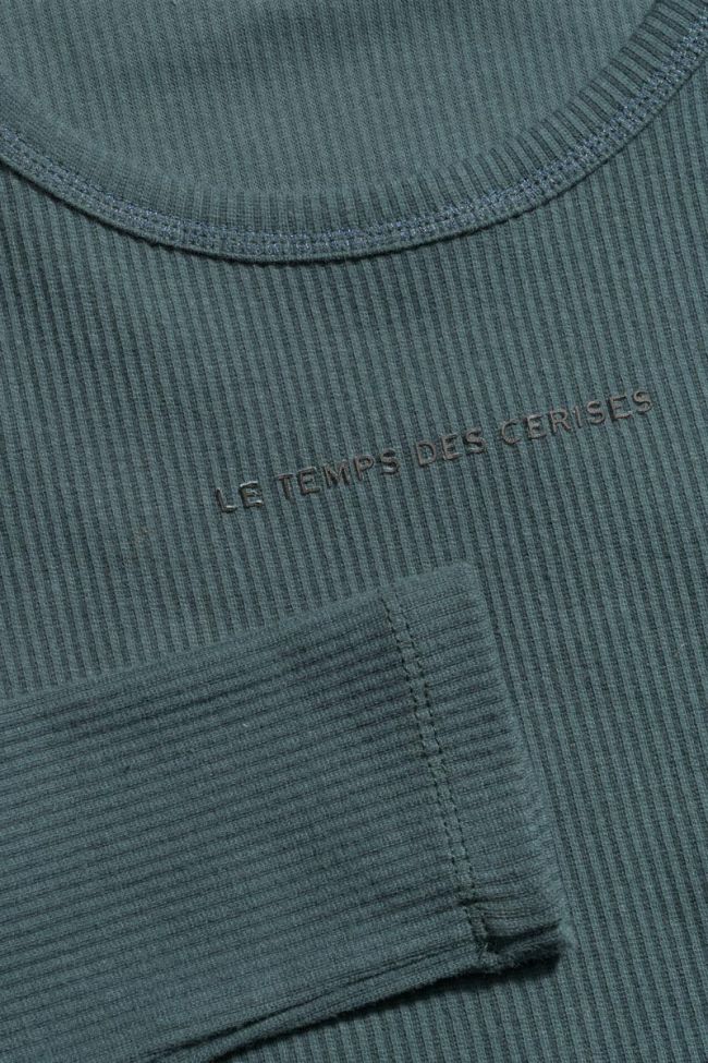 Crop top Virginiagi vert bouteille