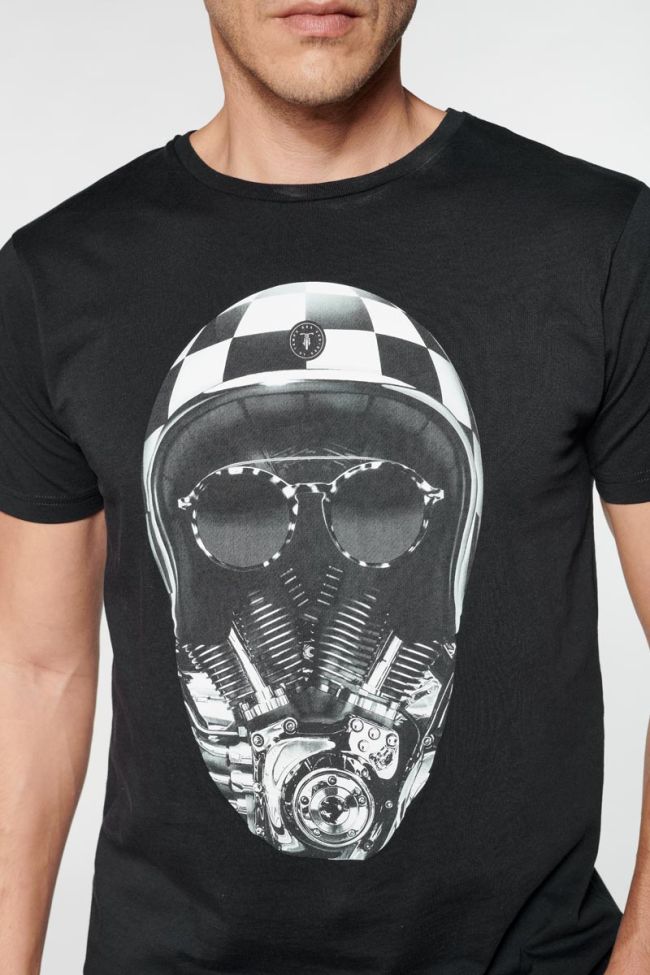 T-shirt Coman noir imprimé