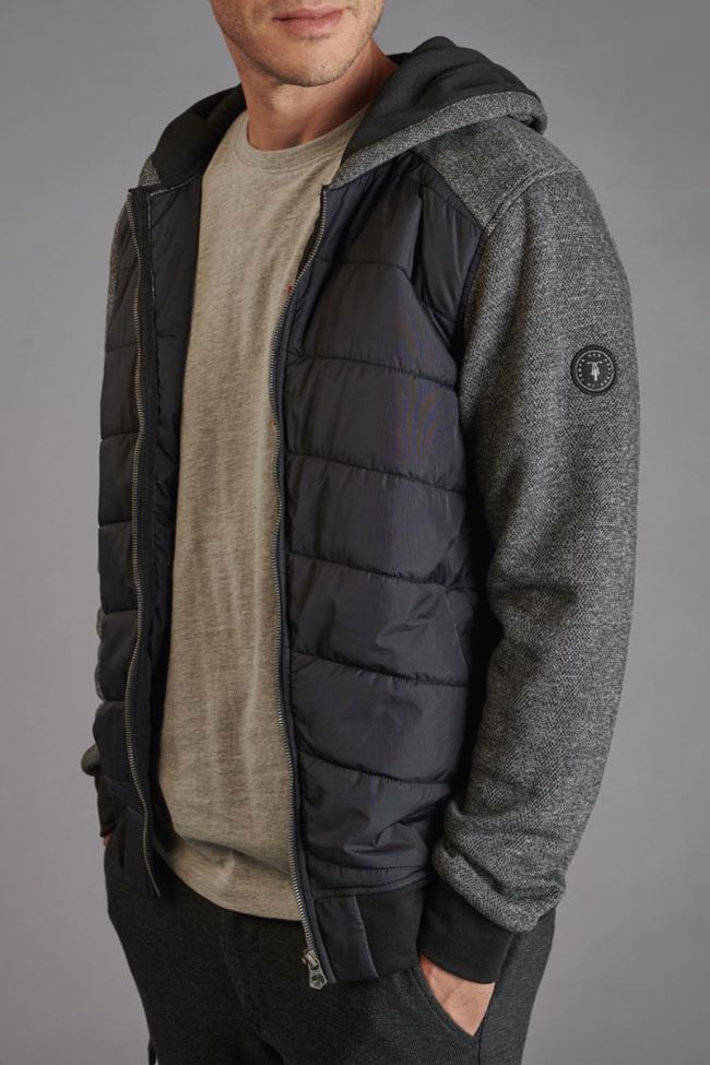 Veste bi-matière Mestre noire et grise