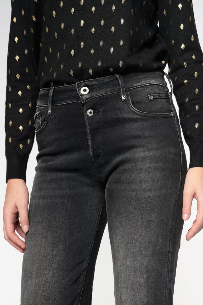 Jeans 400/18 mom Basic taille haute 7/8ème noir N°1