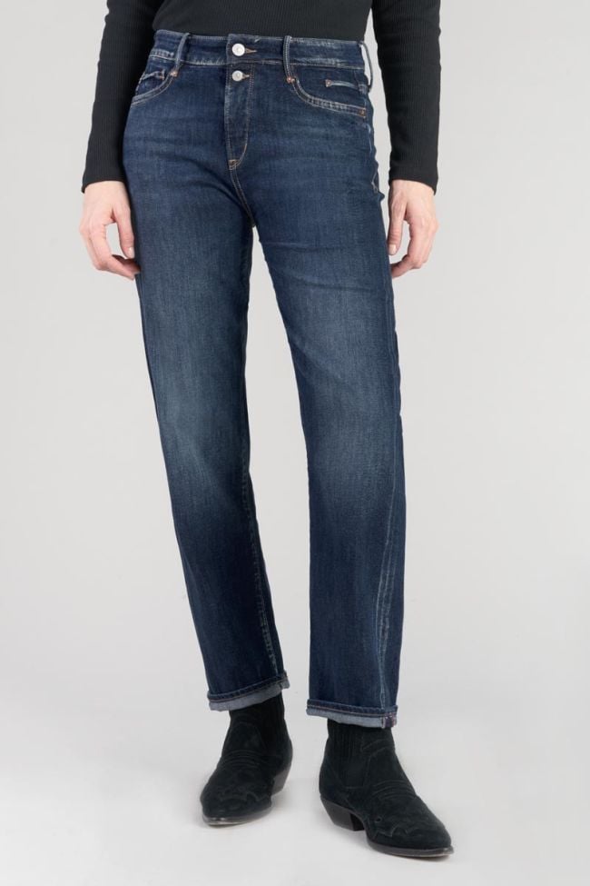 Jeans 400/18 mom Basic taille haute 7/8ème bleu N°1