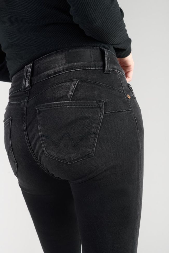 Jeans ultra pulp slim Bari taille haute 7/8ème noir N°1