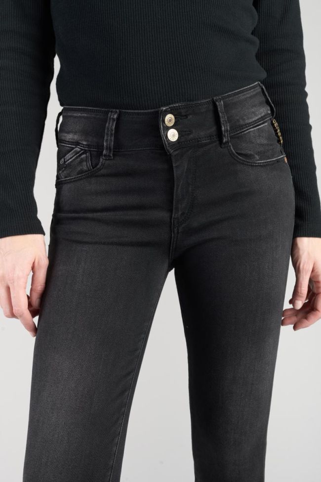Jeans ultra pulp slim Bari taille haute 7/8ème noir N°1