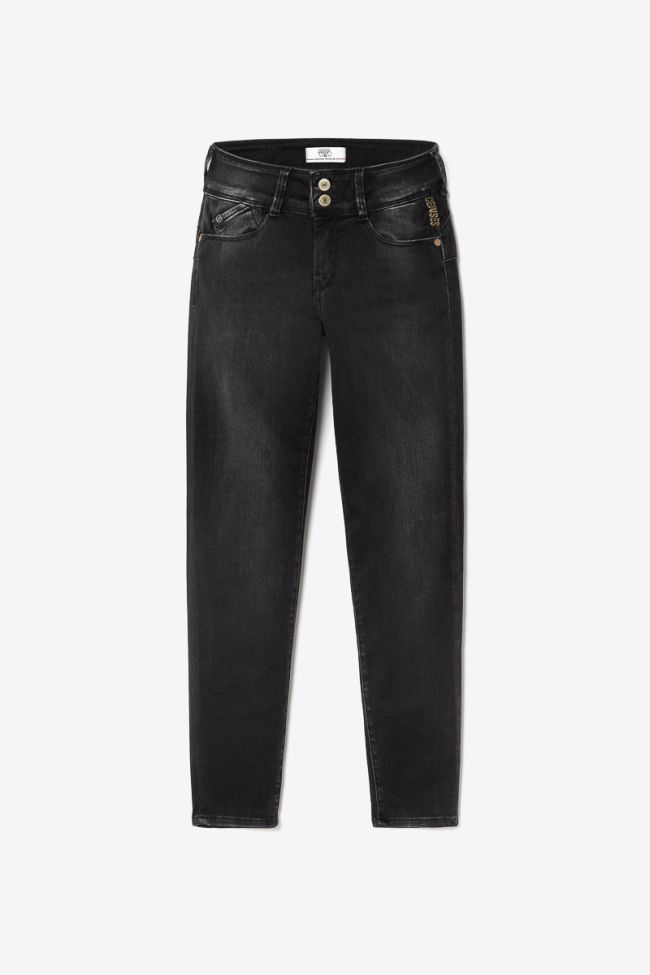 Jeans ultra pulp slim Bari taille haute 7/8ème noir N°1