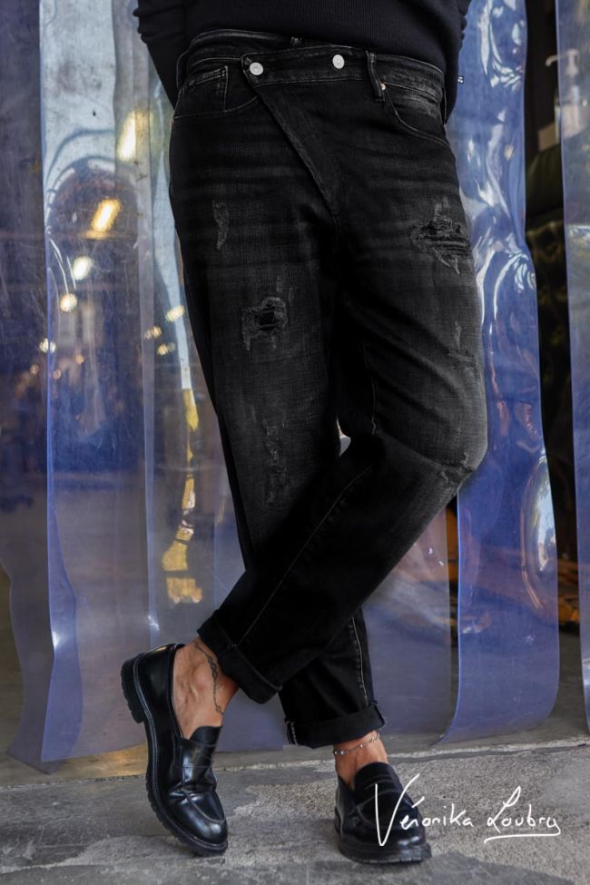 Mary boyfit destroy by Véronika Loubry jeans noir N°1