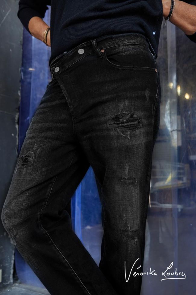 Mary boyfit destroy by Véronika Loubry jeans noir N°1