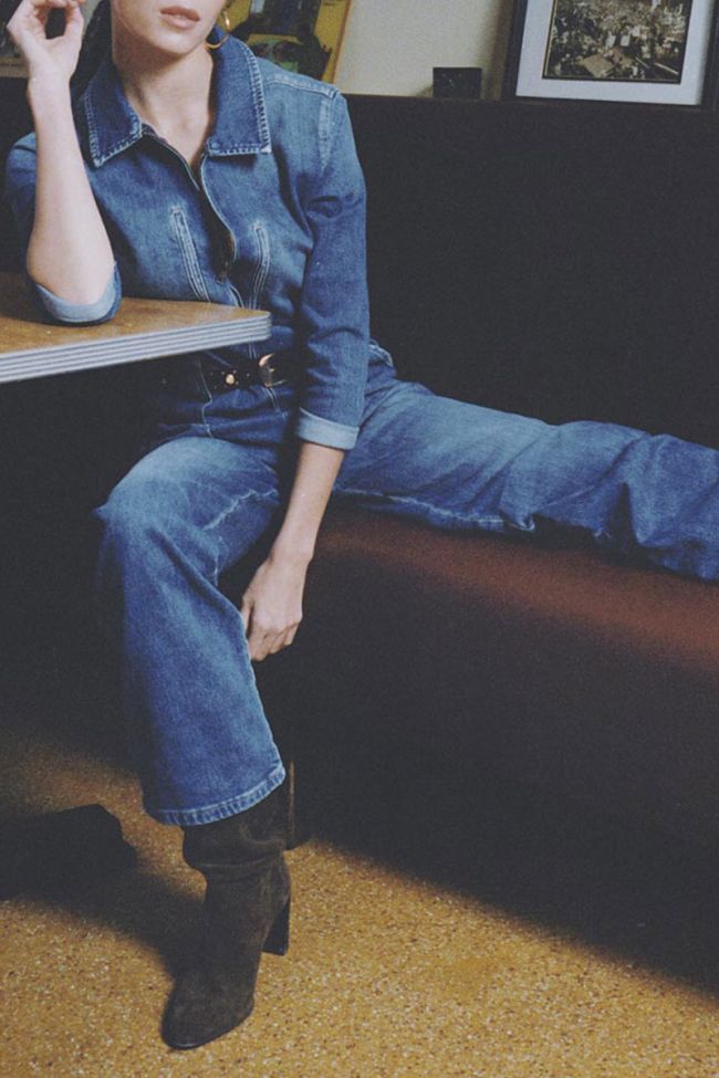 Combinaison pantalon Easy en jeans bleu