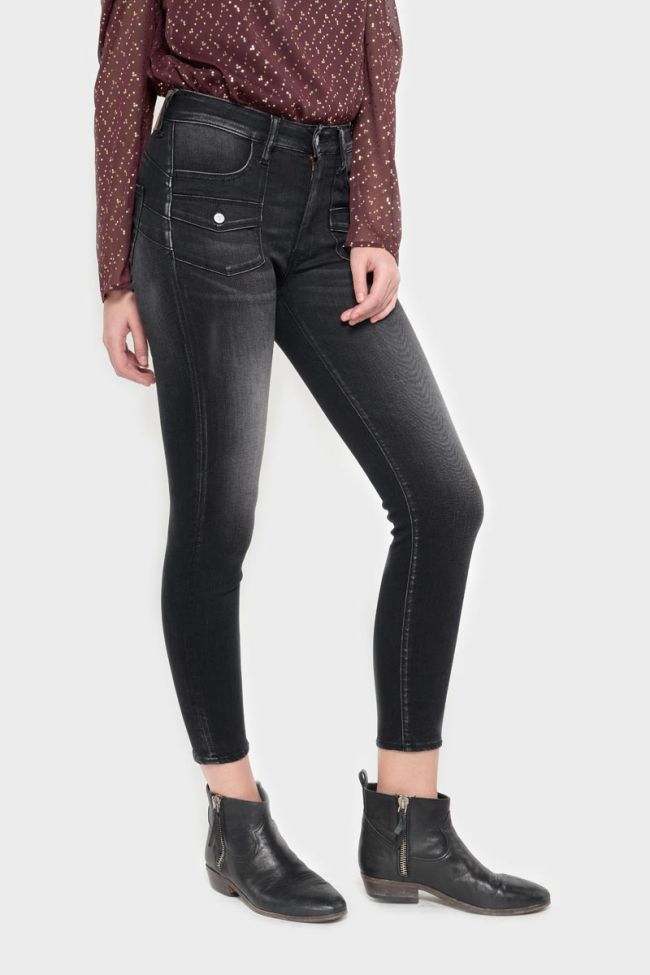 Fano pulp slim taille haute 7/8ème jeans noir N°1