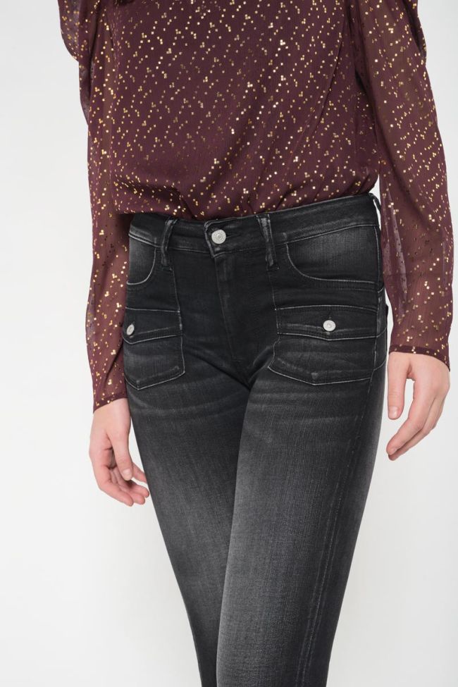 Fano pulp slim taille haute 7/8ème jeans noir N°1