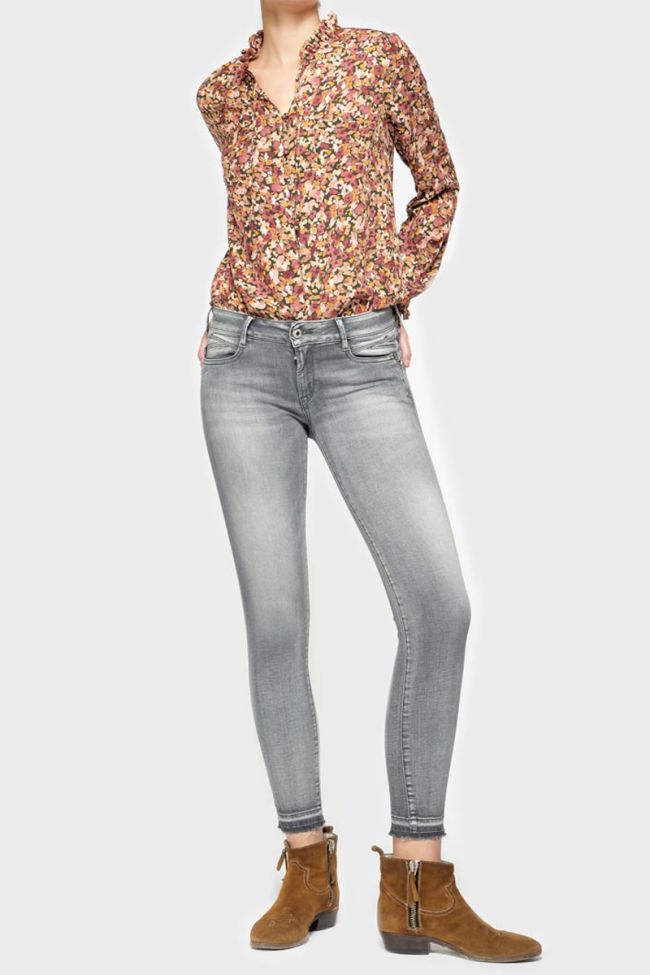 Jeans pulp slim Forli 7/8ème gris N°2