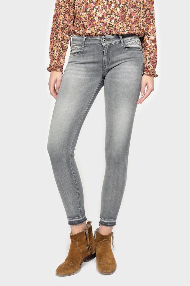 Jeans pulp slim Forli 7/8ème gris N°2