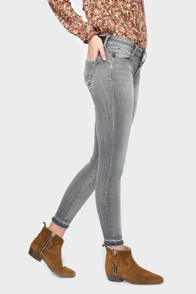 Jeans pulp slim Forli 7/8ème gris N°2