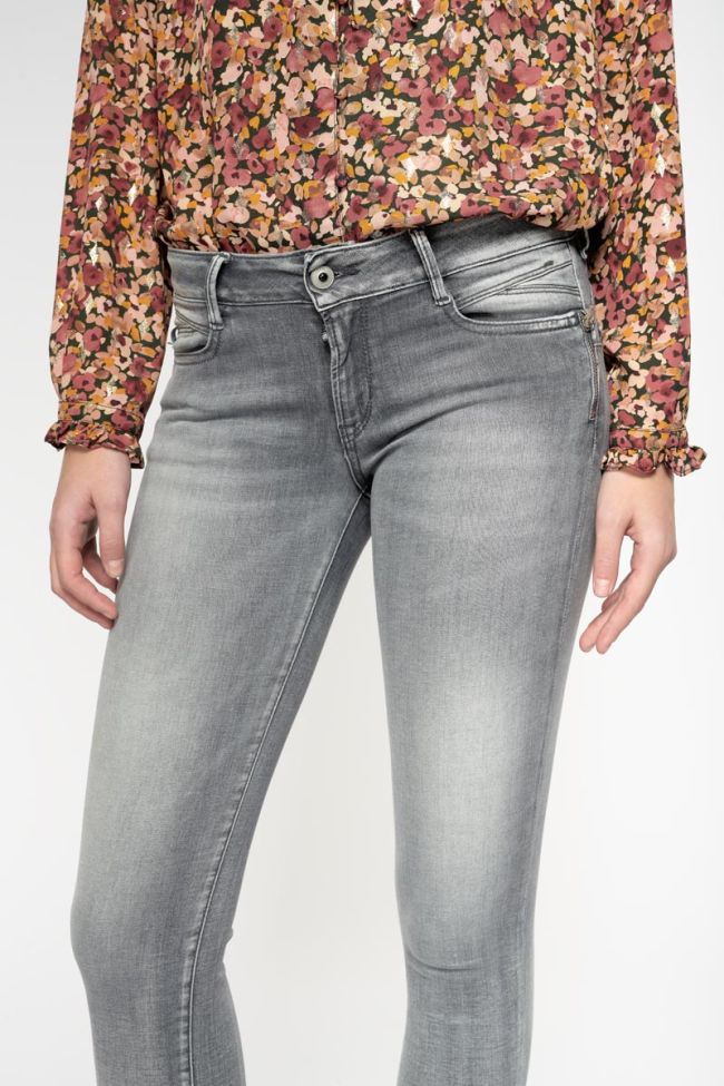 Jeans pulp slim Forli 7/8ème gris N°2