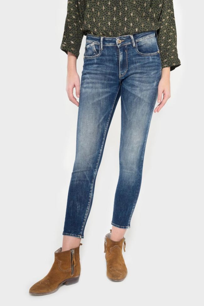 Jeans pulp slim Rho taille haute 7/8ème bleu N°2