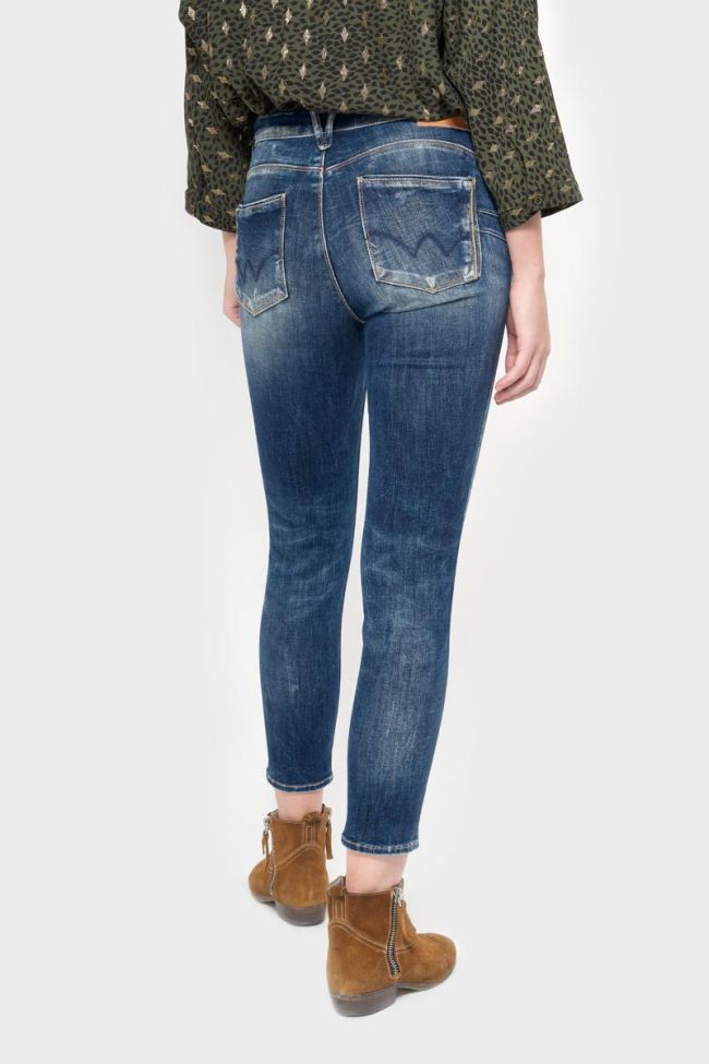 Jeans pulp slim Rho taille haute 7/8ème bleu N°2