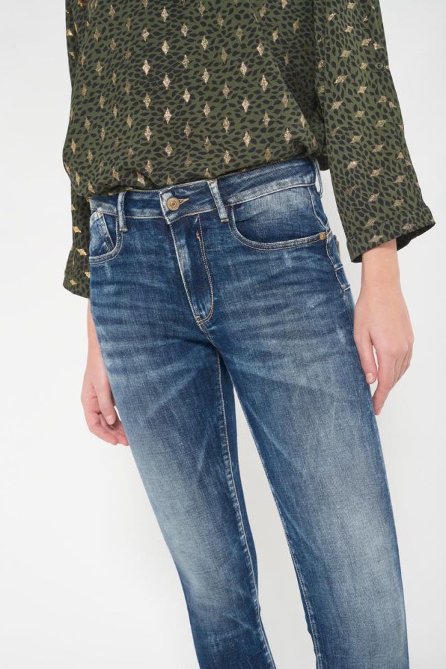 Jeans pulp slim Rho taille haute 7/8ème bleu N°2