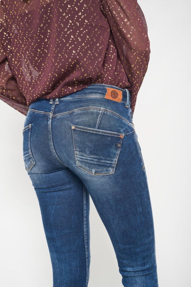 Talara pulp slim 7/8ème jeans destroy vintage bleu N°2