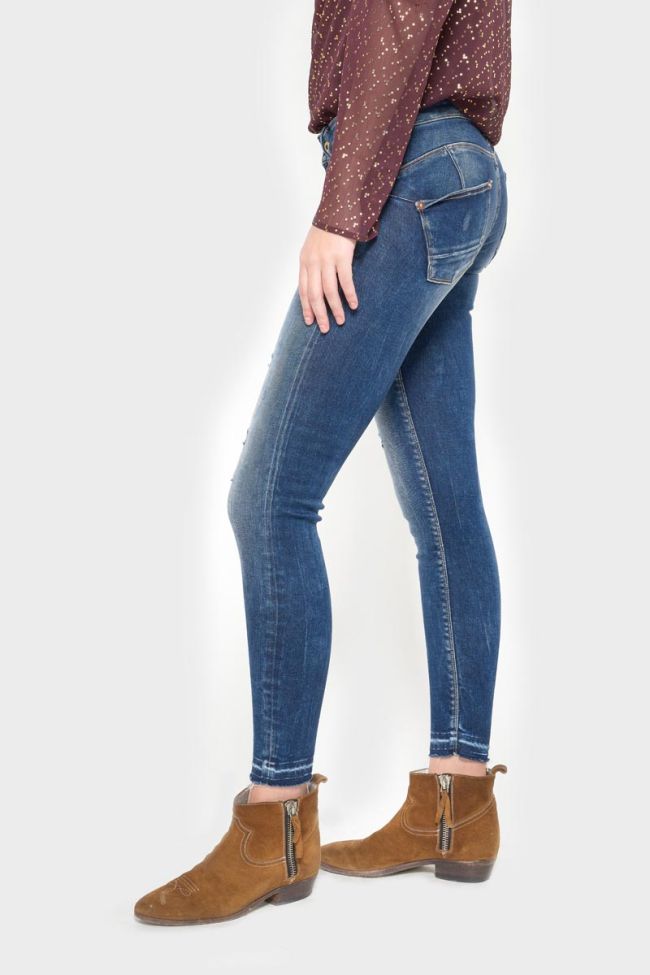 Talara pulp slim 7/8ème jeans destroy vintage bleu N°2