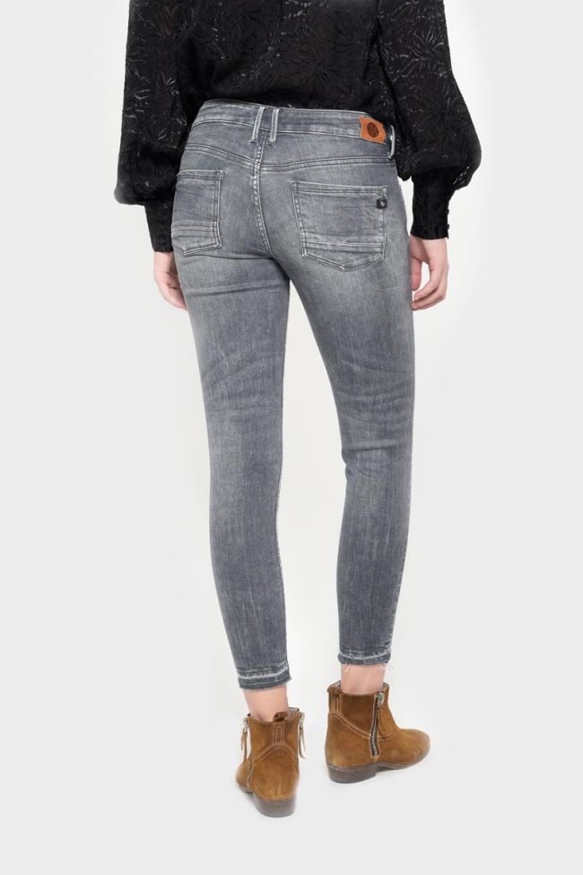Vibe power skinny 7/8ème jeans destroy gris N°2