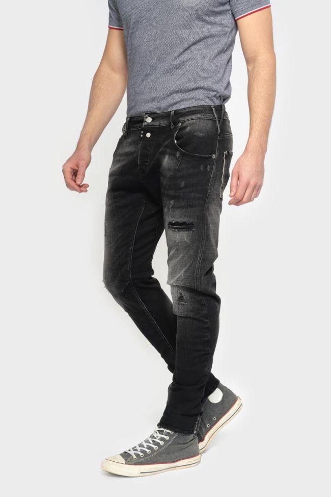 Jeans 900/03 tapered arqué Alost destroy noir N°1