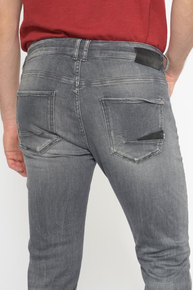 Power skinny 7/8ème jeans destroy gris N°2