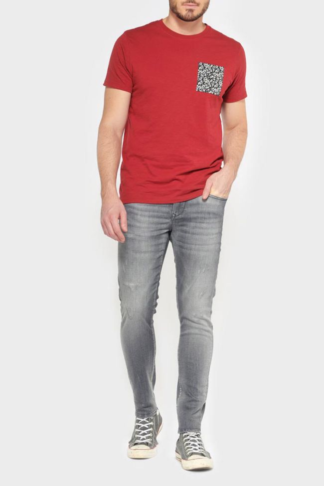 Power skinny 7/8ème jeans destroy gris N°2