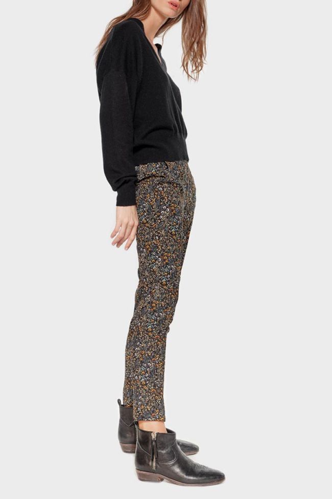 Pantalon Dorine à motif fleuri 