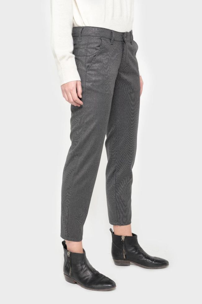 Pantalon Vittoria brillant gris