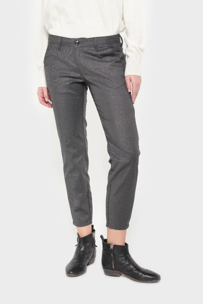 Pantalon Vittoria brillant gris