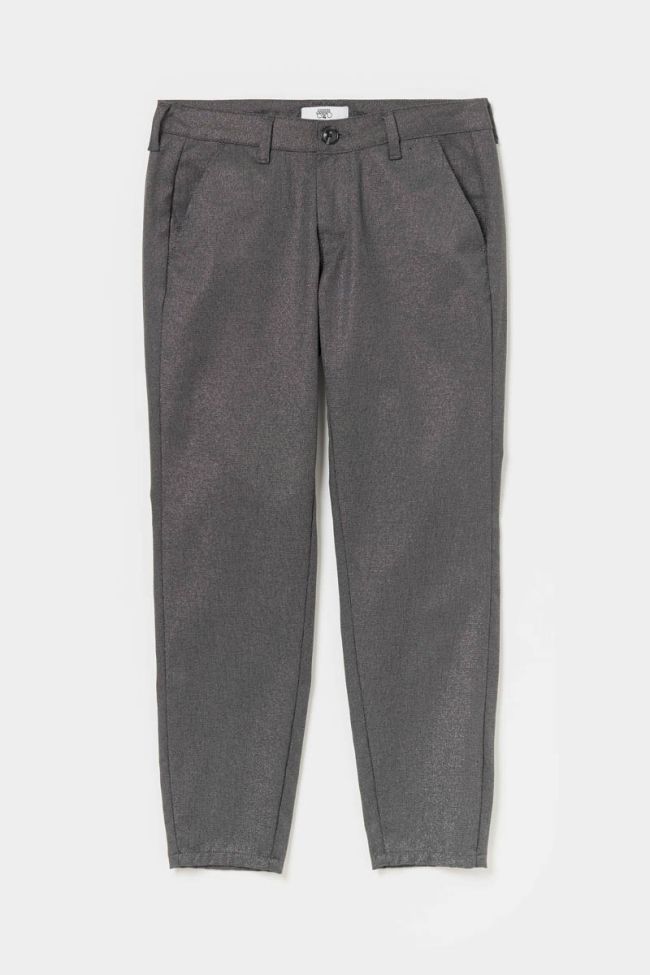 Pantalon Vittoria brillant gris