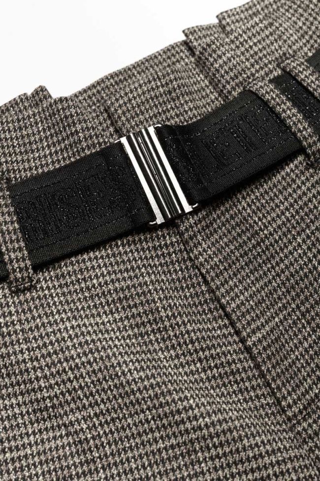 Pantalon Nagagi taille haute marron