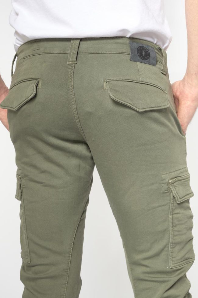 Pantalon Durbuy tapered arqué kaki