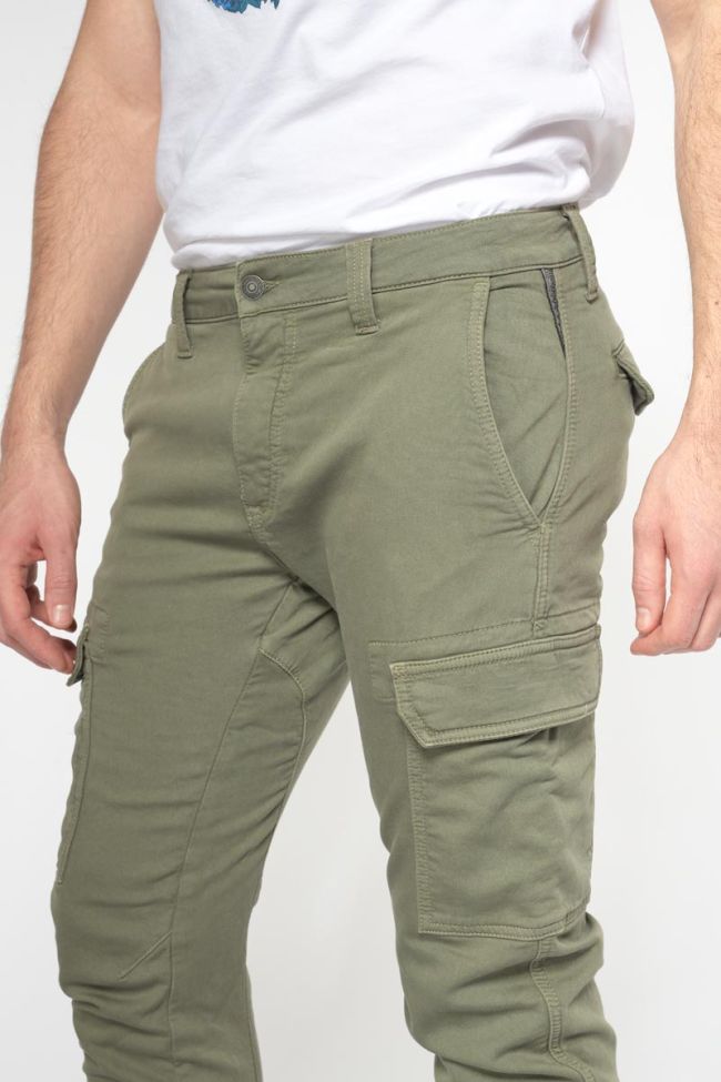 Pantalon Durbuy tapered arqué kaki