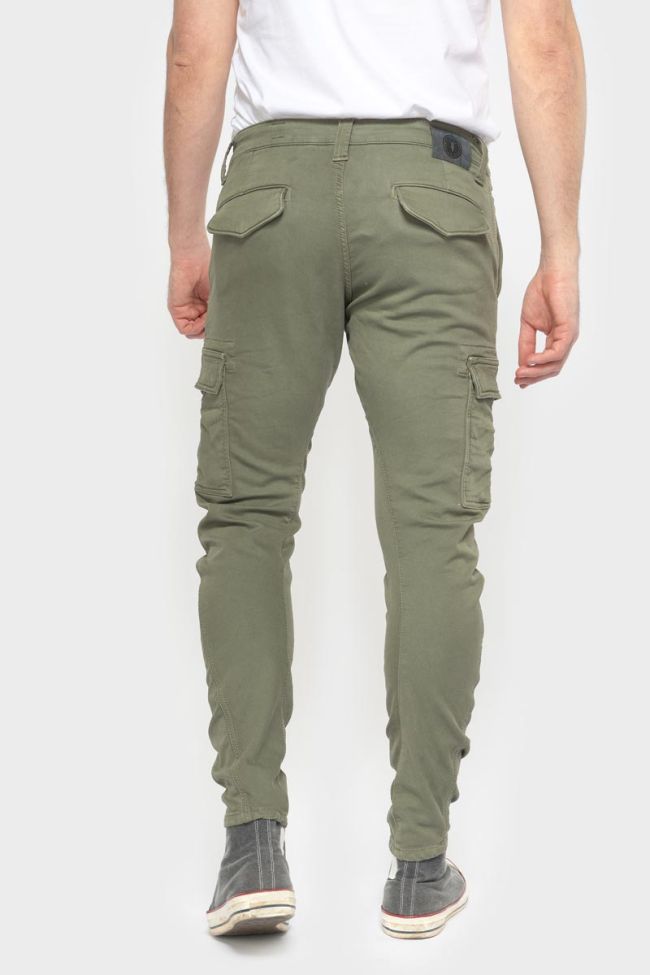 Pantalon Durbuy tapered arqué kaki
