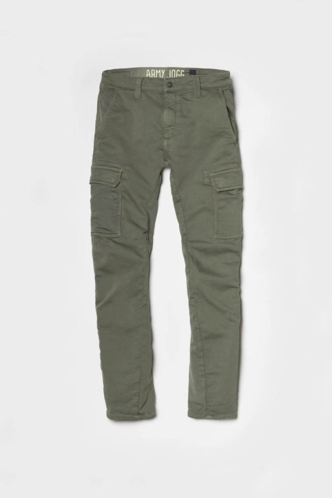 Pantalon Durbuy tapered arqué kaki
