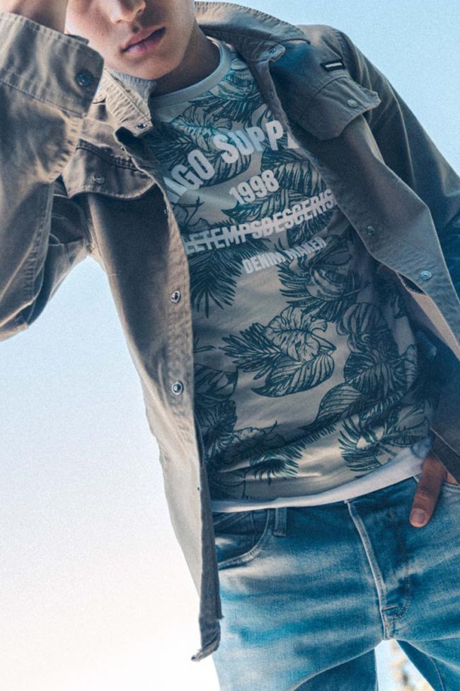 T-shirt Bansybo vert amande