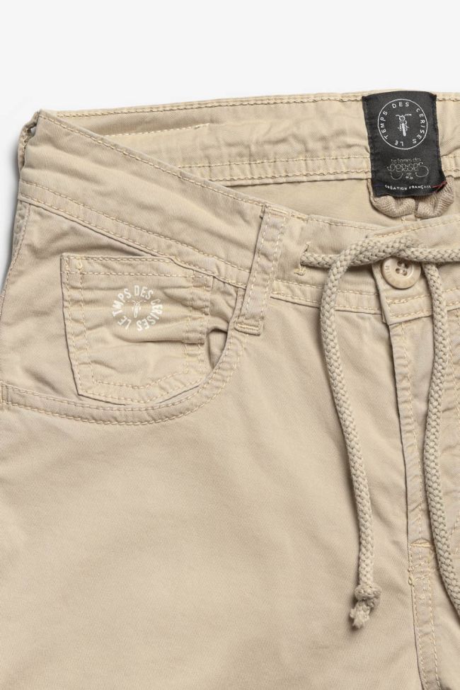 Pantalon Patos tapered arqué beige
