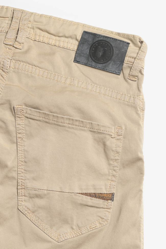 Pantalon Patos tapered arqué beige