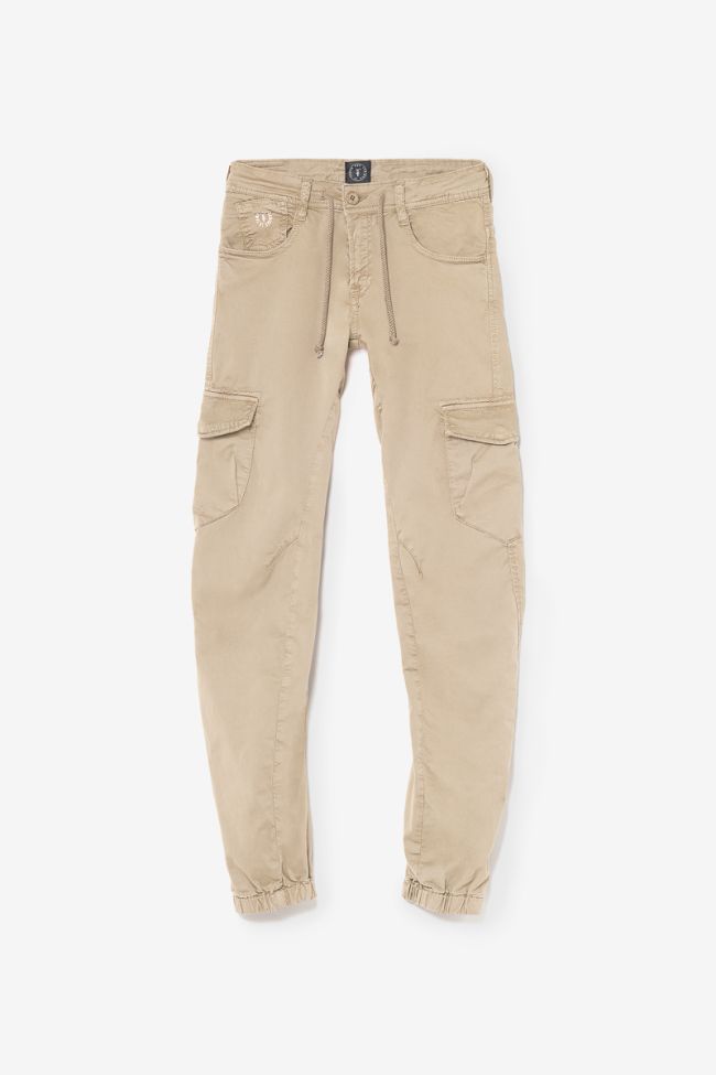 Pantalon Patos tapered arqué beige
