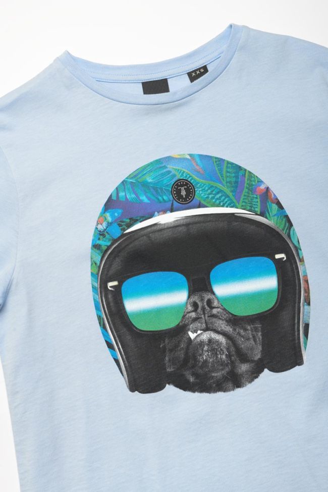 T-shirt Sikesbo bleu imprimé