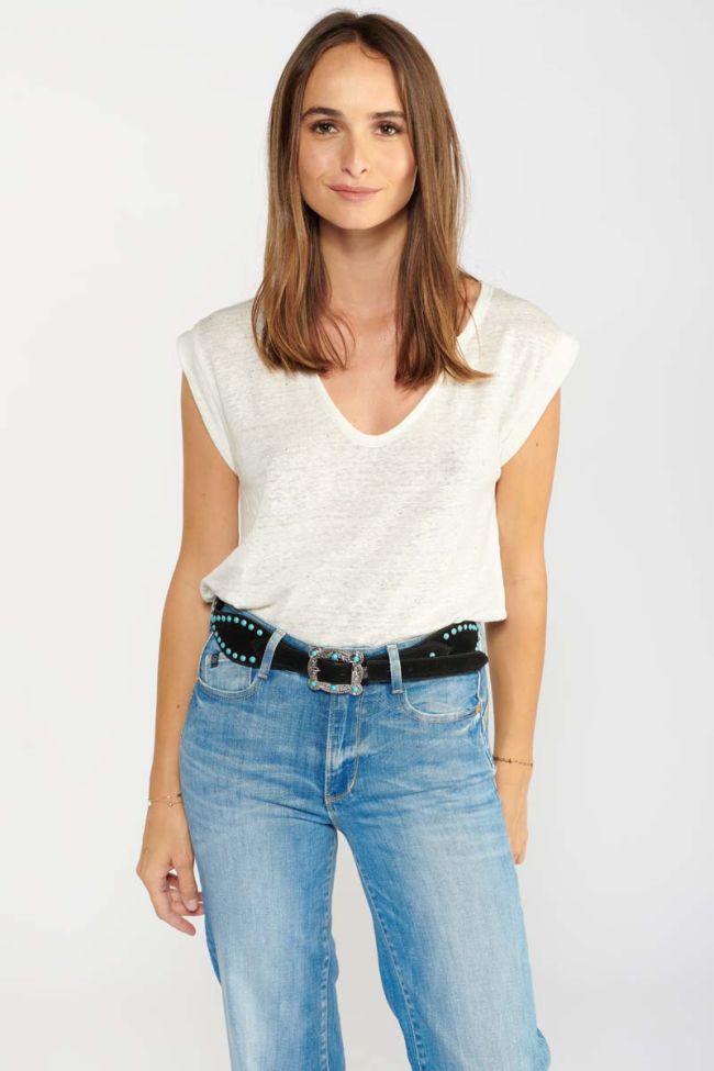 Ceinture Bonita en daim noir