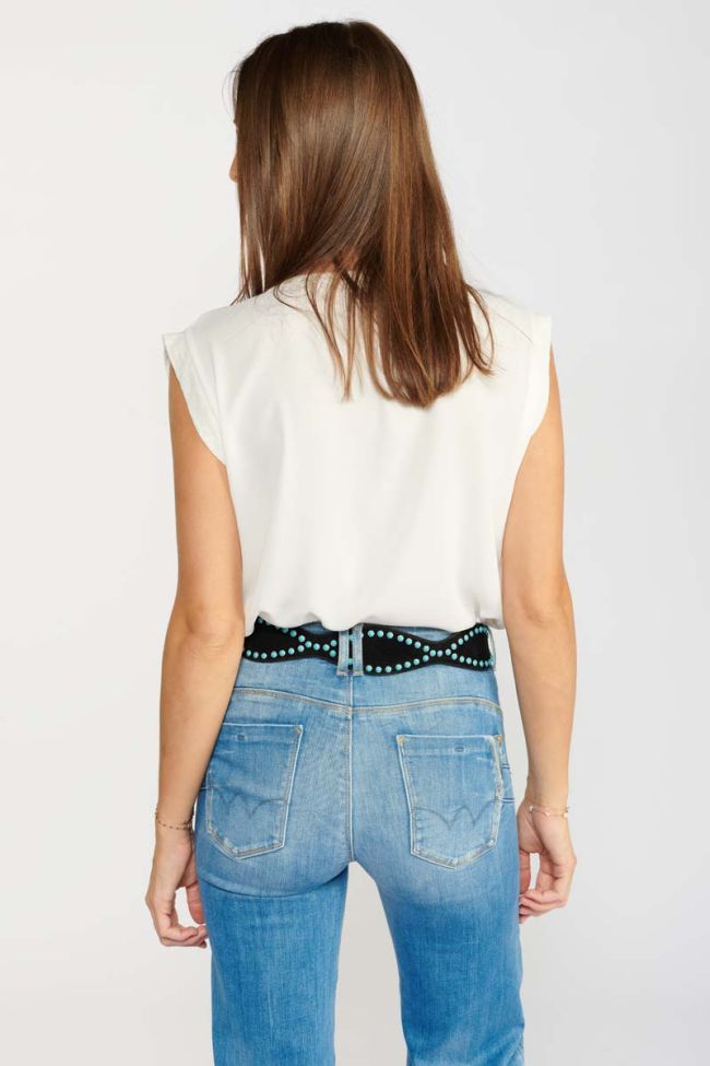 Ceinture Bonita en daim noir